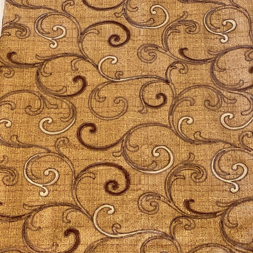 HORCHOW tone on tone curtain - Picture 10 of 12